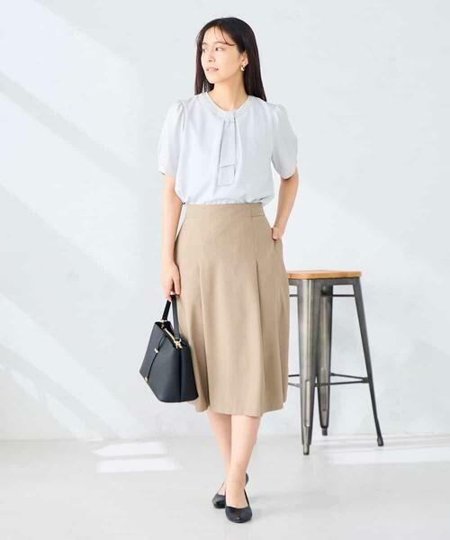 a.v.v / アー・ヴェ・ヴェ ミニ・ひざ丈スカート | 【接触冷感/イージーケア/UVカット/吸水速乾】サマーストレッチフレアスカート | 詳細10