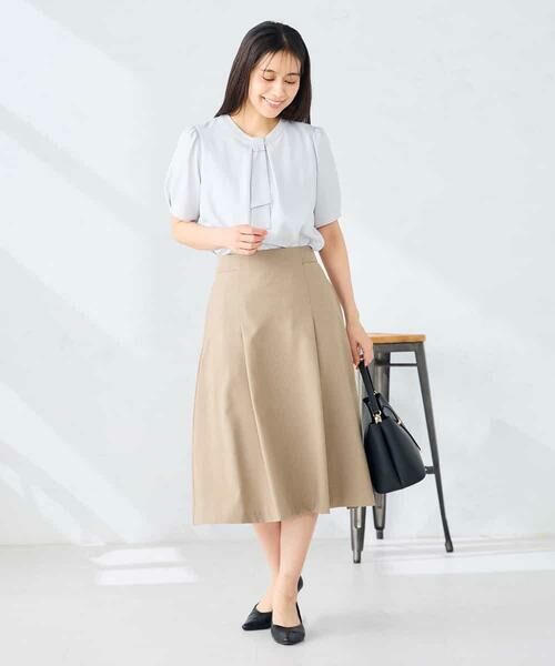 a.v.v / アー・ヴェ・ヴェ ミニ・ひざ丈スカート | 【接触冷感/イージーケア/UVカット/吸水速乾】サマーストレッチフレアスカート | 詳細12