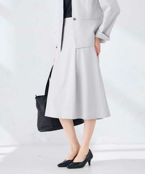 a.v.v / アー・ヴェ・ヴェ ミニ・ひざ丈スカート | 【接触冷感/イージーケア/UVカット/吸水速乾】サマーストレッチフレアスカート | 詳細15