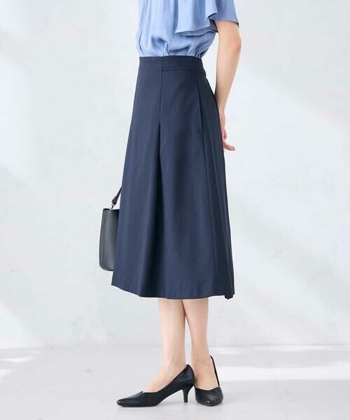 a.v.v / アー・ヴェ・ヴェ ミニ・ひざ丈スカート | 【接触冷感/イージーケア/UVカット/吸水速乾】サマーストレッチフレアスカート | 詳細2