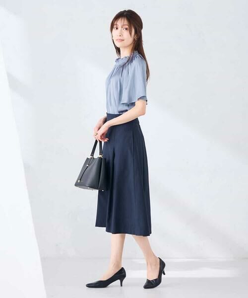 a.v.v / アー・ヴェ・ヴェ ミニ・ひざ丈スカート | 【接触冷感/イージーケア/UVカット/吸水速乾】サマーストレッチフレアスカート | 詳細5