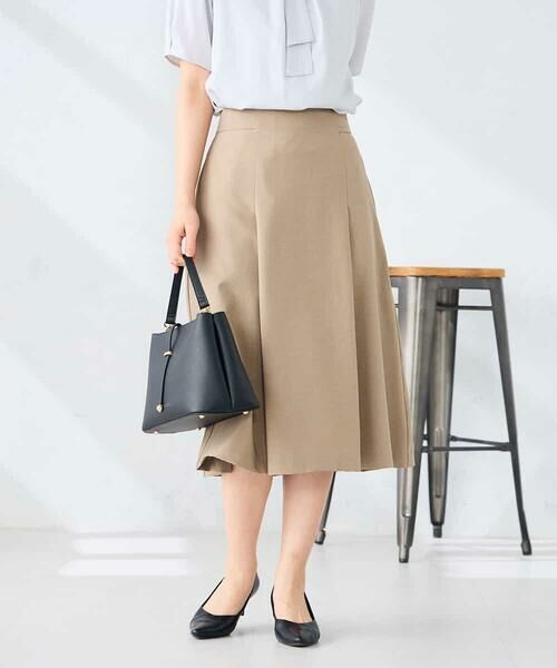 a.v.v / アー・ヴェ・ヴェ ミニ・ひざ丈スカート | 【接触冷感/イージーケア/UVカット/吸水速乾】サマーストレッチフレアスカート | 詳細9