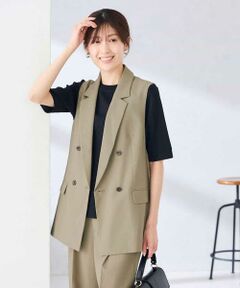 a.v.v / アー・ヴェ・ヴェ セットアップ | 【接触冷感/イージーケア/UVカット/吸水速乾】サマーストレッチダブルジレジャケット