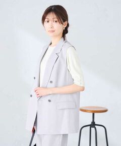 a.v.v / アー・ヴェ・ヴェ セットアップ | 【接触冷感/イージーケア/UVカット/吸水速乾】サマーストレッチダブルジレジャケット