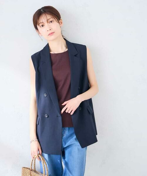 a.v.v / アー・ヴェ・ヴェ セットアップ | 【接触冷感/イージーケア/UVカット/吸水速乾】サマーストレッチダブルジレジャケット | 詳細1