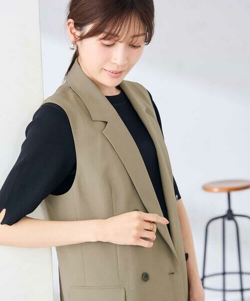 a.v.v / アー・ヴェ・ヴェ セットアップ | 【接触冷感/イージーケア/UVカット/吸水速乾】サマーストレッチダブルジレジャケット | 詳細13