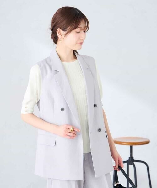 a.v.v / アー・ヴェ・ヴェ セットアップ | 【接触冷感/イージーケア/UVカット/吸水速乾】サマーストレッチダブルジレジャケット | 詳細15