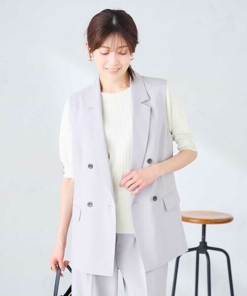 a.v.v / アー・ヴェ・ヴェ セットアップ | 【接触冷感/イージーケア/UVカット/吸水速乾】サマーストレッチダブルジレジャケット | 詳細16