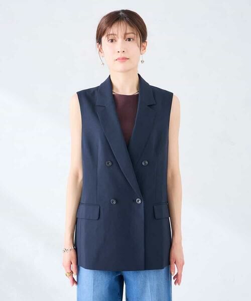 a.v.v / アー・ヴェ・ヴェ セットアップ | 【接触冷感/イージーケア/UVカット/吸水速乾】サマーストレッチダブルジレジャケット | 詳細20