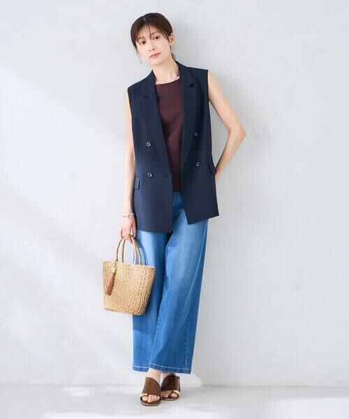 a.v.v / アー・ヴェ・ヴェ セットアップ | 【接触冷感/イージーケア/UVカット/吸水速乾】サマーストレッチダブルジレジャケット | 詳細3