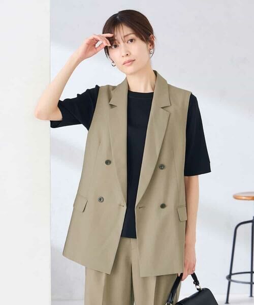 a.v.v / アー・ヴェ・ヴェ セットアップ | 【接触冷感/イージーケア/UVカット/吸水速乾】サマーストレッチダブルジレジャケット | 詳細6