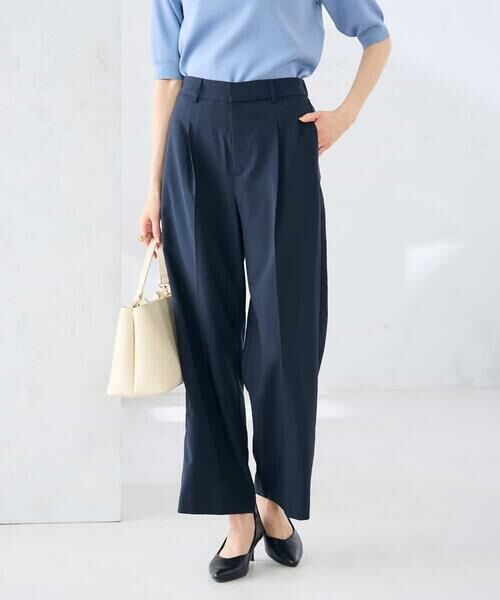 a.v.v / アー・ヴェ・ヴェ その他パンツ | 【接触冷感/イージーケア/UVカット/吸水速乾】サマーストレッチワイドパンツ | 詳細1