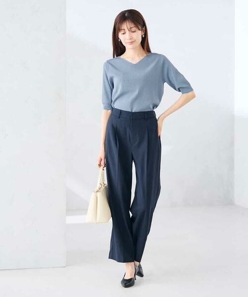 a.v.v / アー・ヴェ・ヴェ その他パンツ | 【接触冷感/イージーケア/UVカット/吸水速乾】サマーストレッチワイドパンツ | 詳細4