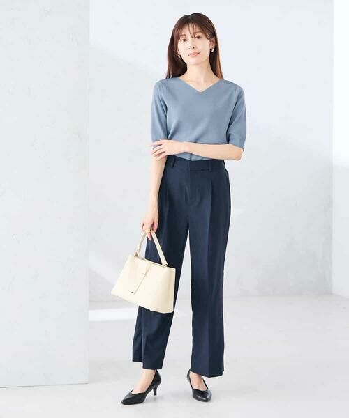 a.v.v / アー・ヴェ・ヴェ その他パンツ | 【接触冷感/イージーケア/UVカット/吸水速乾】サマーストレッチワイドパンツ | 詳細5