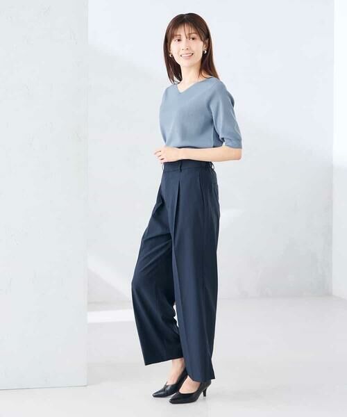 a.v.v / アー・ヴェ・ヴェ その他パンツ | 【接触冷感/イージーケア/UVカット/吸水速乾】サマーストレッチワイドパンツ | 詳細6