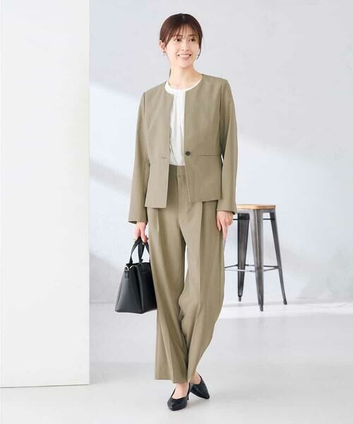 a.v.v / アー・ヴェ・ヴェ その他パンツ | 【接触冷感/イージーケア/UVカット/吸水速乾】サマーストレッチワイドパンツ | 詳細9