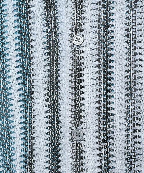 a.v.v / アー・ヴェ・ヴェ シャツ・ブラウス | 春のお洒落羽織【洗濯機で洗える】レースストライプワイドシルエットシャツ | 詳細20