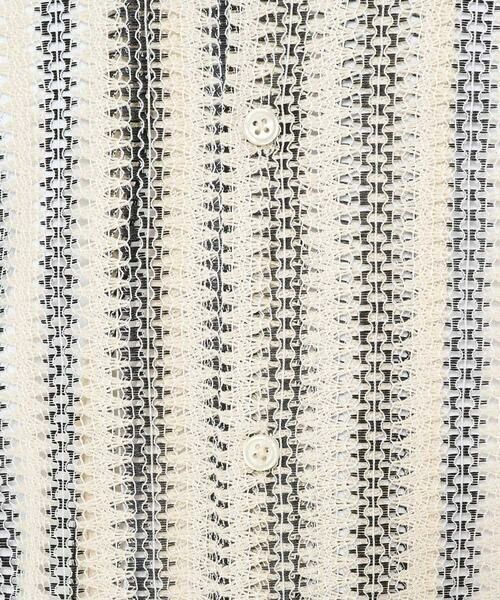 a.v.v / アー・ヴェ・ヴェ シャツ・ブラウス | 春のお洒落羽織【洗濯機で洗える】レースストライプワイドシルエットシャツ | 詳細21