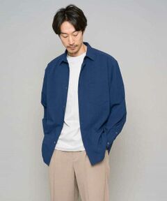 a.v.v / アー・ヴェ・ヴェ シャツ・ブラウス | 【イージーケア/洗濯機で洗える/速乾/毛玉になりにくい/ストレッチ】リライトワイドシルエットシャツ