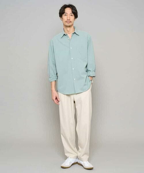 a.v.v / アー・ヴェ・ヴェ シャツ・ブラウス | 【イージーケア/洗濯機で洗える/速乾/毛玉になりにくい/ストレッチ】リライトワイドシルエットシャツ | 詳細1