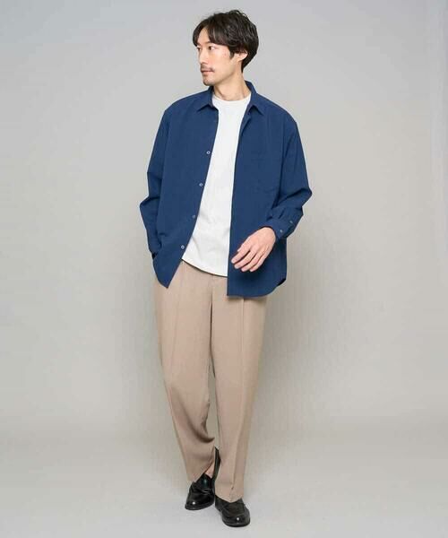 a.v.v / アー・ヴェ・ヴェ シャツ・ブラウス | 【イージーケア/洗濯機で洗える/速乾/毛玉になりにくい/ストレッチ】リライトワイドシルエットシャツ | 詳細15