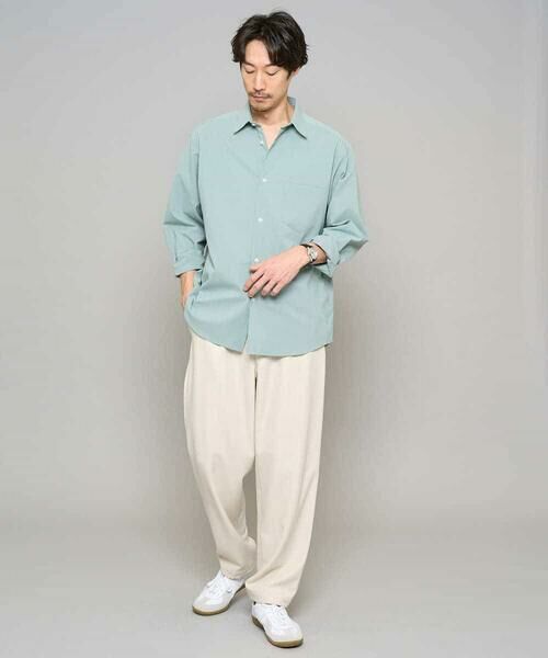 a.v.v / アー・ヴェ・ヴェ シャツ・ブラウス | 【イージーケア/洗濯機で洗える/速乾/毛玉になりにくい/ストレッチ】リライトワイドシルエットシャツ | 詳細2