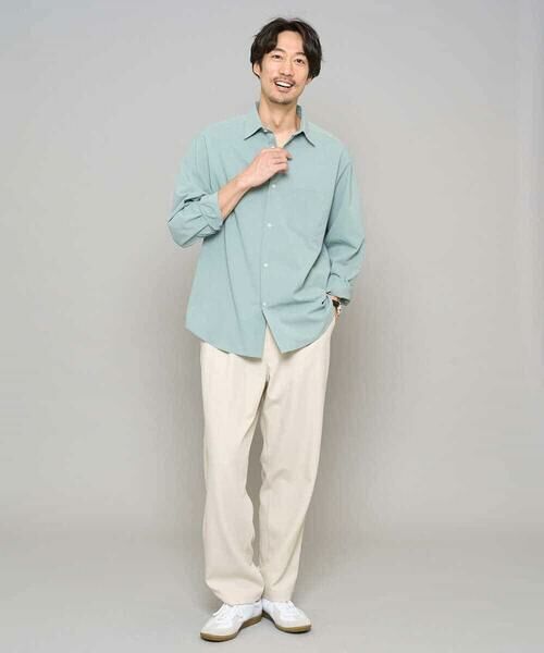 a.v.v / アー・ヴェ・ヴェ シャツ・ブラウス | 【イージーケア/洗濯機で洗える/速乾/毛玉になりにくい/ストレッチ】リライトワイドシルエットシャツ | 詳細3