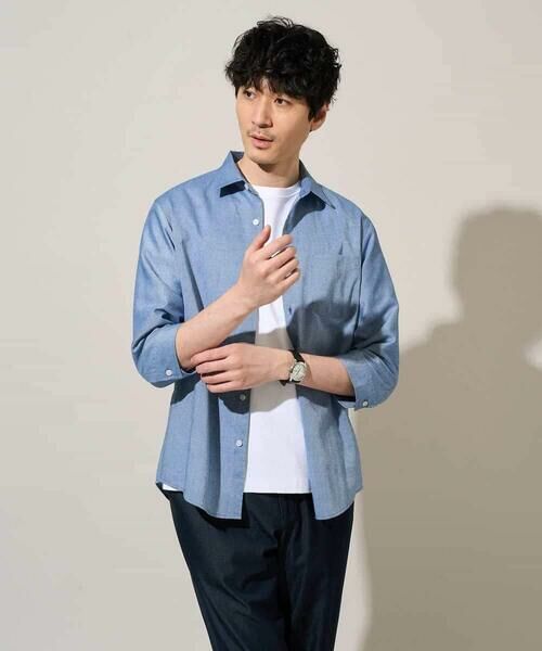 a.v.v / アー・ヴェ・ヴェ シャツ・ブラウス | 【イージーケア/洗濯機で洗える/速乾/接触冷感/ストレッチ】ポリエステルアサシチブソデシャツ | 詳細3