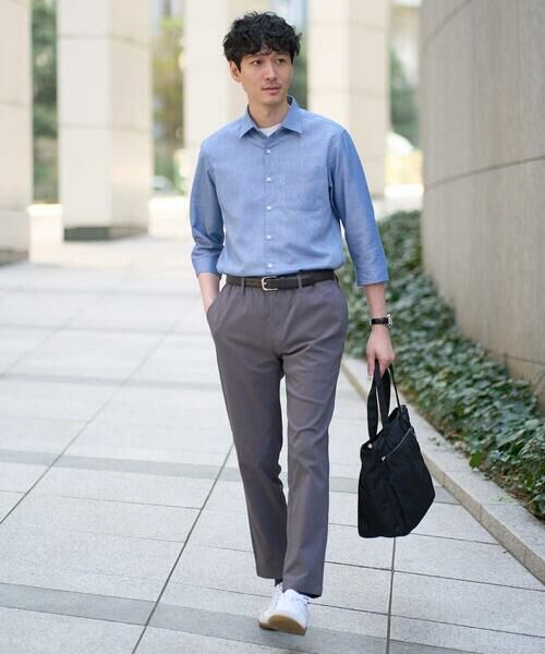 a.v.v / アー・ヴェ・ヴェ シャツ・ブラウス | 【イージーケア/洗濯機で洗える/速乾/接触冷感/ストレッチ】ポリエステルアサシチブソデシャツ | 詳細13