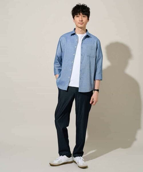 a.v.v / アー・ヴェ・ヴェ シャツ・ブラウス | 【イージーケア/洗濯機で洗える/速乾/接触冷感/ストレッチ】ポリエステルアサシチブソデシャツ | 詳細14