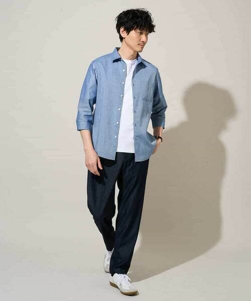 a.v.v / アー・ヴェ・ヴェ シャツ・ブラウス | 【イージーケア/洗濯機で洗える/速乾/接触冷感/ストレッチ】ポリエステルアサシチブソデシャツ | 詳細15