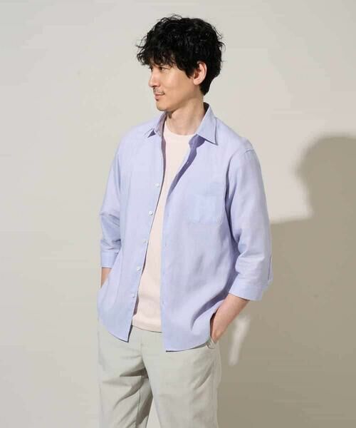 a.v.v / アー・ヴェ・ヴェ シャツ・ブラウス | 【イージーケア/洗濯機で洗える/速乾/接触冷感/ストレッチ】ポリエステルアサシチブソデシャツ | 詳細30