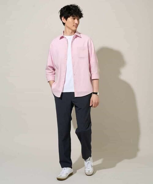 a.v.v / アー・ヴェ・ヴェ シャツ・ブラウス | 【イージーケア/洗濯機で洗える/速乾/接触冷感/ストレッチ】ポリエステルアサシチブソデシャツ | 詳細4