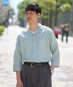 a.v.v / アー・ヴェ・ヴェ シャツ・ブラウス | 【イージーケア/洗濯機で洗える/速乾/接触冷感/ストレッチ】ポリエステルアサハチブソデスタンドカラーシャツ