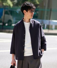 a.v.v / アー・ヴェ・ヴェ シャツ・ブラウス | 【イージーケア/洗濯機で洗える/速乾/接触冷感/ストレッチ】ポリエステルアサハチブソデスタンドカラーシャツ