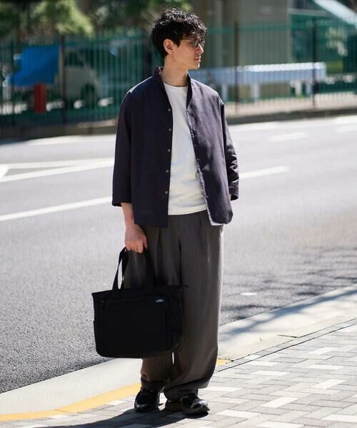 a.v.v / アー・ヴェ・ヴェ シャツ・ブラウス | 【イージーケア/洗濯機で洗える/速乾/接触冷感/ストレッチ】ポリエステルアサハチブソデスタンドカラーシャツ | 詳細12