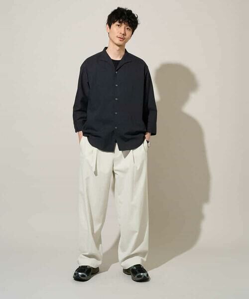 a.v.v / アー・ヴェ・ヴェ シャツ・ブラウス | 【イージーケア/洗濯機で洗える/速乾/接触冷感/ストレッチ】ポリエステルアサハチブソデスタンドカラーシャツ | 詳細14