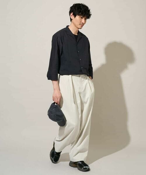 a.v.v / アー・ヴェ・ヴェ シャツ・ブラウス | 【イージーケア/洗濯機で洗える/速乾/接触冷感/ストレッチ】ポリエステルアサハチブソデスタンドカラーシャツ | 詳細15