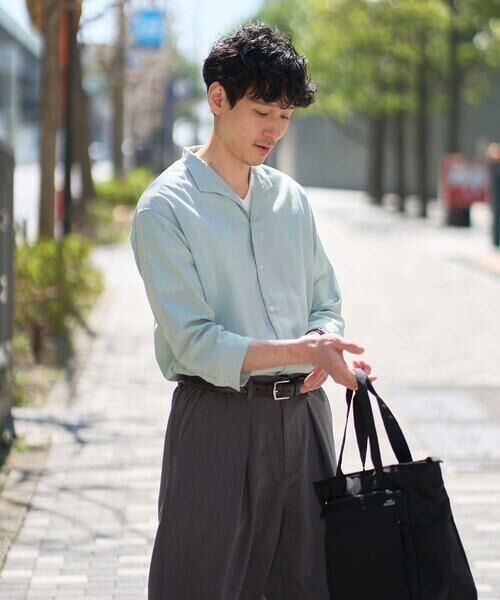 a.v.v / アー・ヴェ・ヴェ シャツ・ブラウス | 【イージーケア/洗濯機で洗える/速乾/接触冷感/ストレッチ】ポリエステルアサハチブソデスタンドカラーシャツ | 詳細16