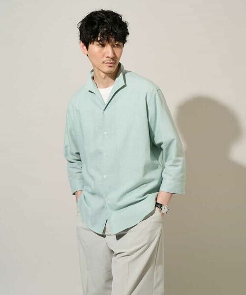 a.v.v / アー・ヴェ・ヴェ シャツ・ブラウス | 【イージーケア/洗濯機で洗える/速乾/接触冷感/ストレッチ】ポリエステルアサハチブソデスタンドカラーシャツ | 詳細17