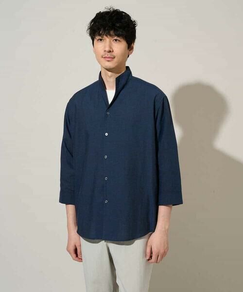 a.v.v / アー・ヴェ・ヴェ シャツ・ブラウス | 【イージーケア/洗濯機で洗える/速乾/接触冷感/ストレッチ】ポリエステルアサハチブソデスタンドカラーシャツ | 詳細28