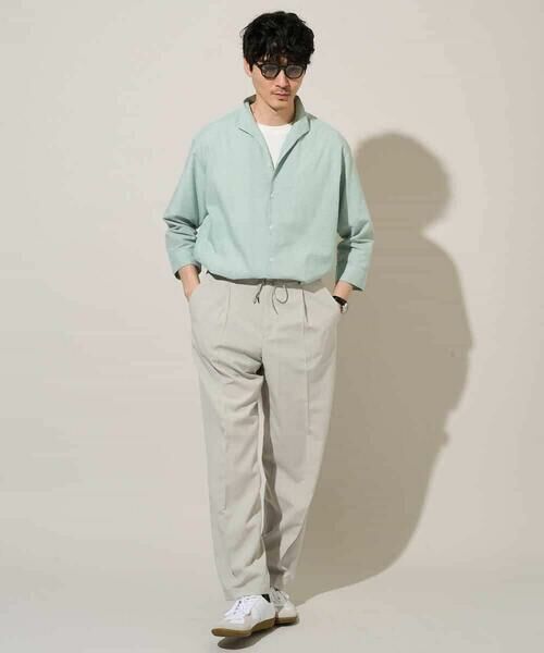 a.v.v / アー・ヴェ・ヴェ シャツ・ブラウス | 【イージーケア/洗濯機で洗える/速乾/接触冷感/ストレッチ】ポリエステルアサハチブソデスタンドカラーシャツ | 詳細7