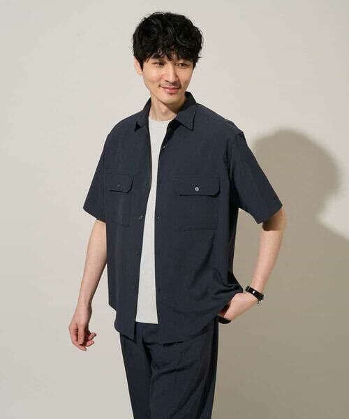 a.v.v / アー・ヴェ・ヴェ シャツ・ブラウス | 【イージーケア/洗濯機で洗える/接触冷感/吸水速乾/UVカット/ストレッチ】リライト　Ｗポケットシャツ | 詳細10