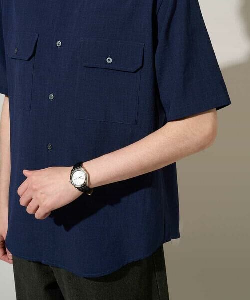 a.v.v / アー・ヴェ・ヴェ シャツ・ブラウス | 【イージーケア/洗濯機で洗える/接触冷感/吸水速乾/UVカット/ストレッチ】リライト　Ｗポケットシャツ | 詳細15