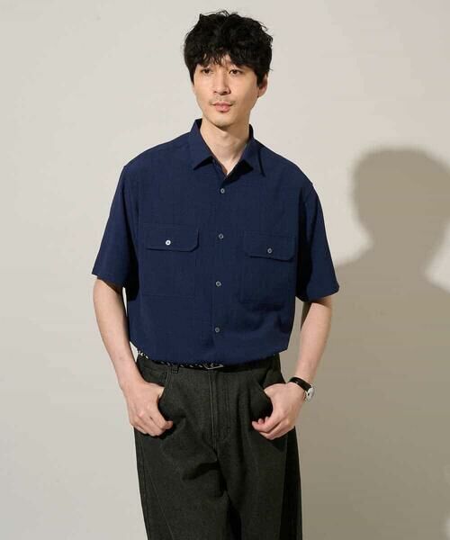 a.v.v / アー・ヴェ・ヴェ シャツ・ブラウス | 【イージーケア/洗濯機で洗える/接触冷感/吸水速乾/UVカット/ストレッチ】リライト　Ｗポケットシャツ | 詳細7