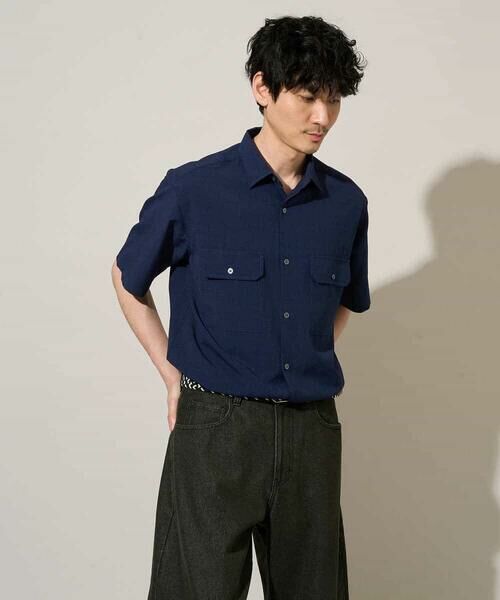 a.v.v / アー・ヴェ・ヴェ シャツ・ブラウス | 【イージーケア/洗濯機で洗える/接触冷感/吸水速乾/UVカット/ストレッチ】リライト　Ｗポケットシャツ | 詳細8