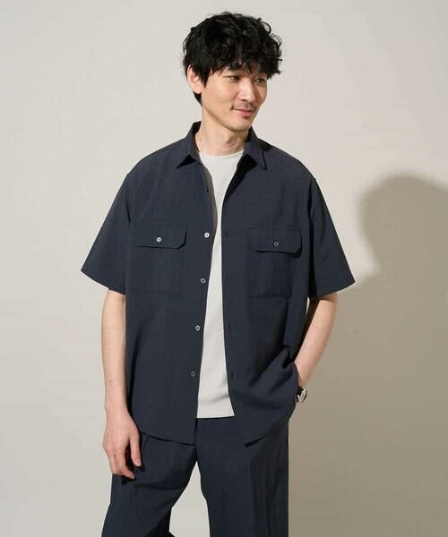 a.v.v / アー・ヴェ・ヴェ シャツ・ブラウス | 【イージーケア/洗濯機で洗える/接触冷感/吸水速乾/UVカット/ストレッチ】リライト　Ｗポケットシャツ | 詳細9