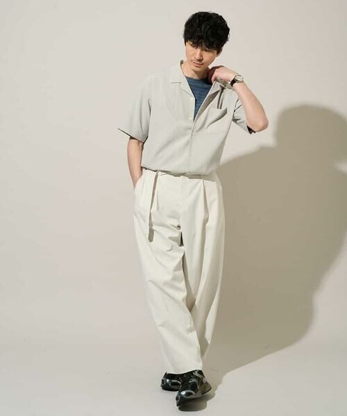 a.v.v / アー・ヴェ・ヴェ シャツ・ブラウス | 【イージーケア/洗濯機で洗える/接触冷感/吸水速乾/UVカット/ストレッチ】リライト オープンカラーシャツ | 詳細19