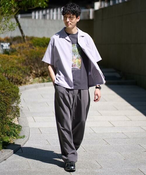 a.v.v / アー・ヴェ・ヴェ シャツ・ブラウス | 【イージーケア/洗濯機で洗える/接触冷感/吸水速乾/UVカット/ストレッチ】リライト オープンカラーシャツ | 詳細2