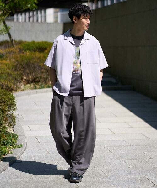 a.v.v / アー・ヴェ・ヴェ シャツ・ブラウス | 【イージーケア/洗濯機で洗える/接触冷感/吸水速乾/UVカット/ストレッチ】リライト オープンカラーシャツ | 詳細3